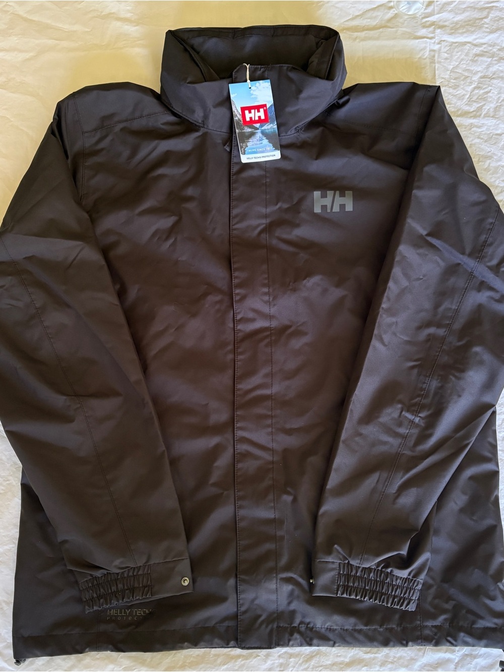 Helly Hansen Black Hooded Dubliner with Subtle HH Logo (XL) NWT